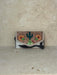 Floral Tooled Handbag With Catus Centre Piece And White Stitch