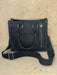 Black Boot Stitched Tote Handbag