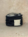 Black And White Cowhide Dual Compartments Toiletry Bag