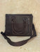 Brown Boot Stitched Tote Handbag