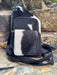 Black and White Cowhide Cross Body Bag