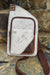 Brown and White Cowhide Cross Body Bag