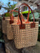 Tan Cane Handbag Large
