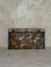 Sunflower Tooled & Cowhide Leather Clutch