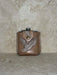Brown Tooled feather Flask Holder and Flask