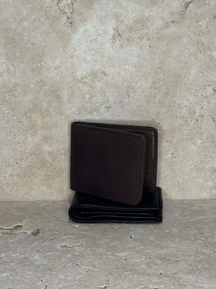 Men Black Leather Wallet