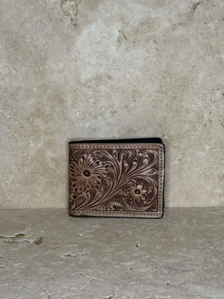 Tooled Leather Wallet