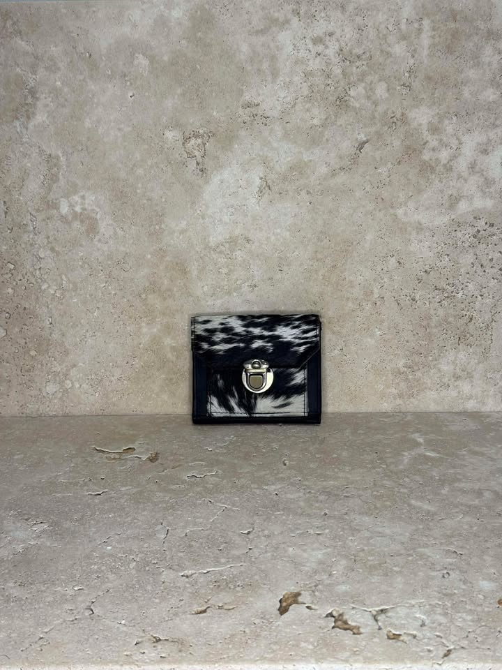 Mini Cowhide Leather Coin Purse