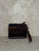 Brown And A Peek Of White Cowhide Small Wallet