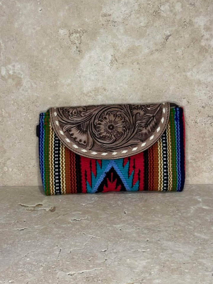 Aztec Saddle Blanket Handbag Multi- Coloured