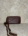 Brown Leather Mini Cross Body Bag