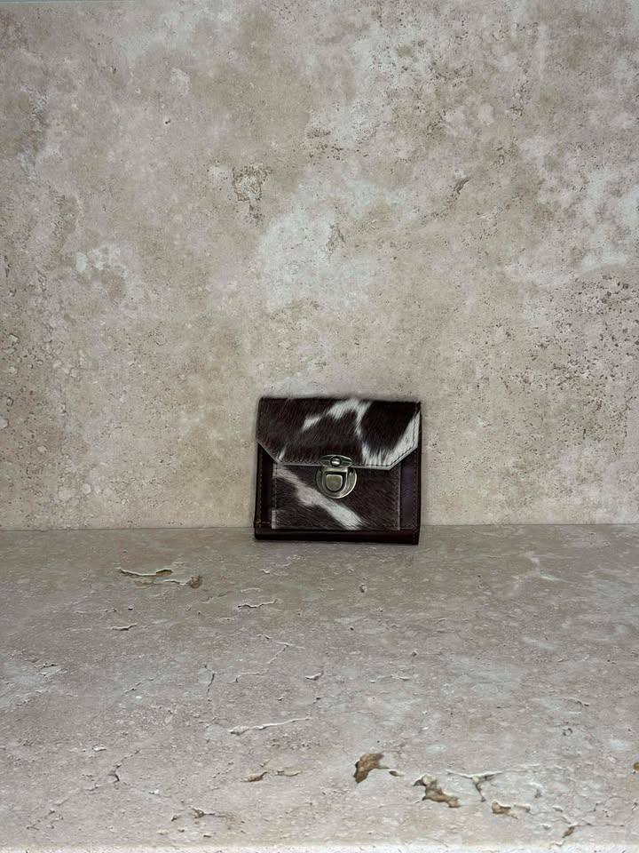 Mini Cowhide Leather Coin Purse
