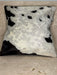 Black and White Patchwork Cowhide Cushion Cover