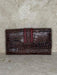 Crocodile Print Leather T Purse