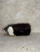 Cowhide Toiletry Bag Brown & White