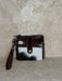 Brown And White Cowhide Small Wallet