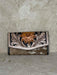 Sunflower Tooled & Cowhide Leather Clutch