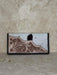 Tooled Wing Leather and Cowhide Wallet