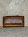 Brown Leather Clutch with Strap