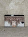Geometric Tooled Black & White Cowhide Leather Purse
