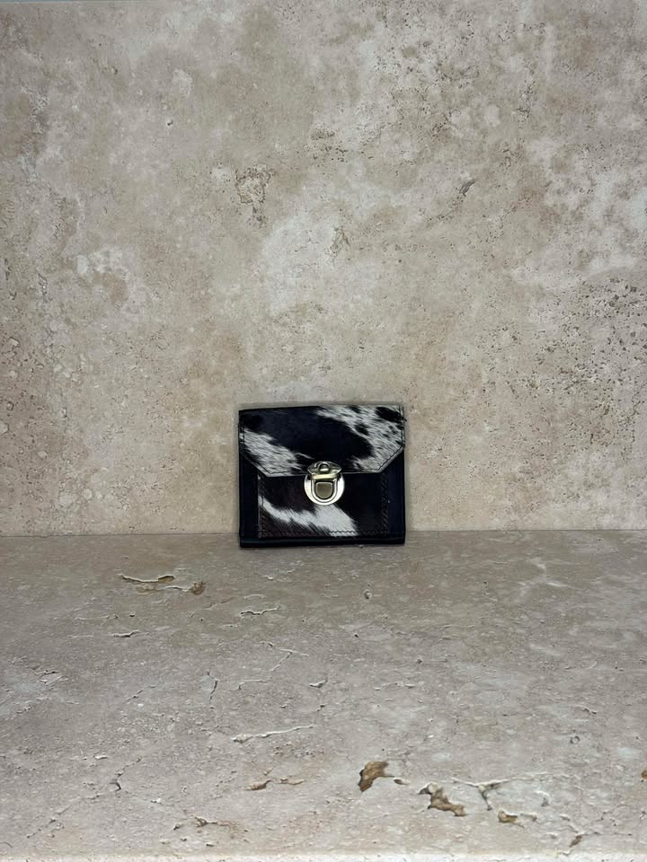 Mini Cowhide Leather Coin Purse