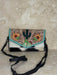 Floral Tooled Handbag With Catus Centre Piece