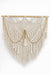 Beaded Large Handcrafted Macrame Neutral Off White