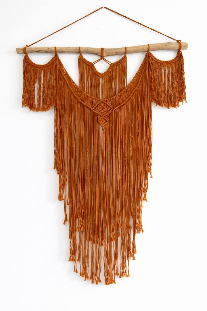 Serene Lull Rust Orange Macramé