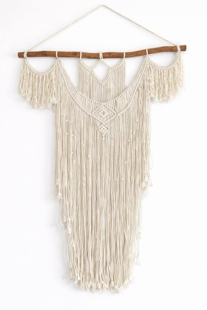 Serene Lull Neutral Off White Macramé