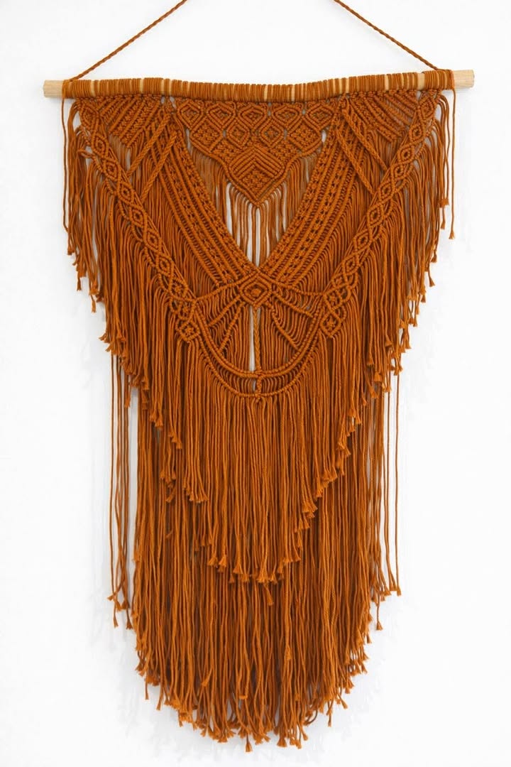Eternal Peace Rust Orange Macramé