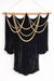Midnight Mesa Large Beaded Black Macramé