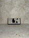 Tooled Wing Leather and Cowhide Wallet