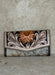 Sunflower Tooled & Cowhide Leather Clutch