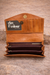 Brown Leather Clutch with Strap