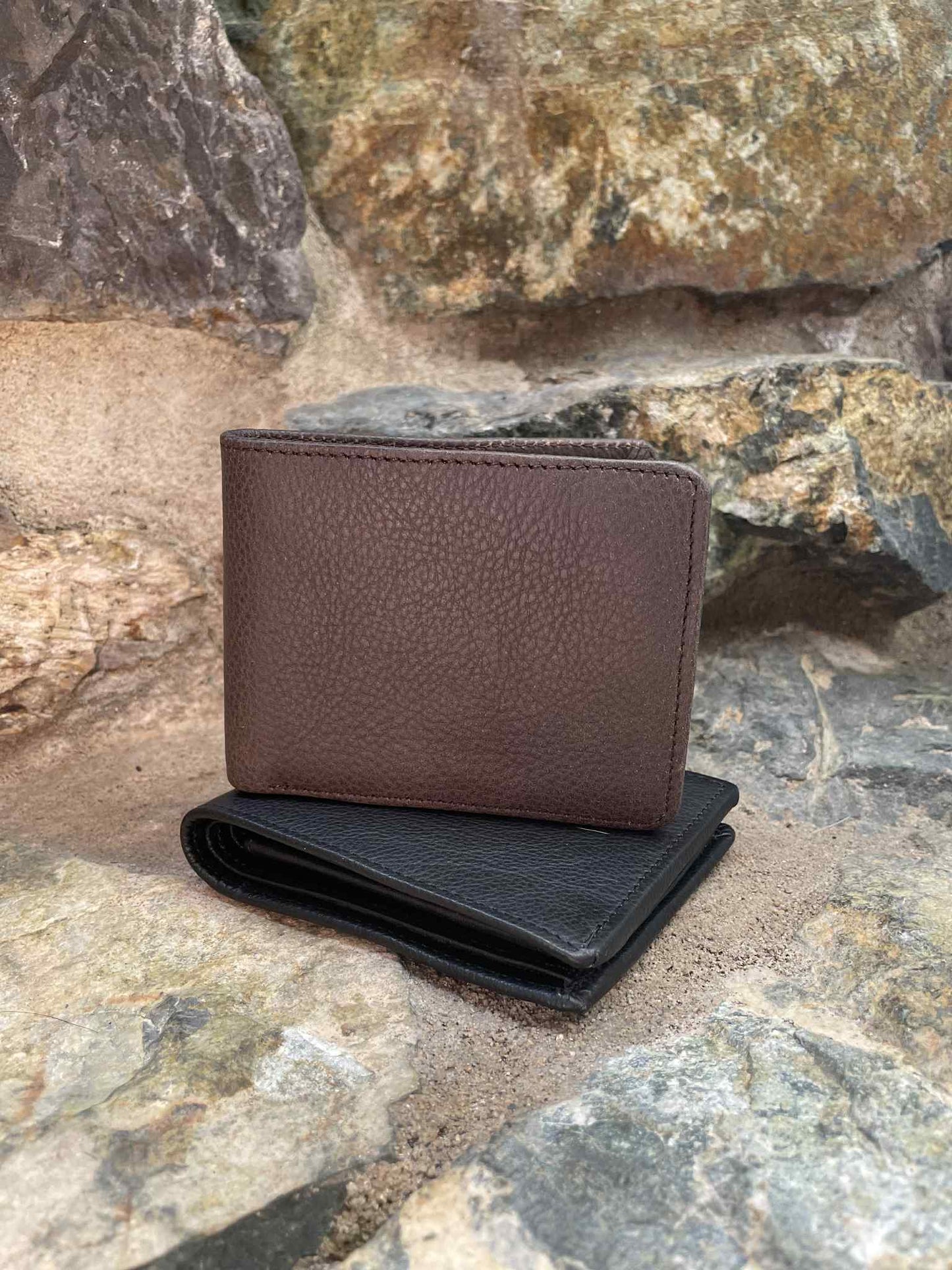 Men Black Leather Wallet