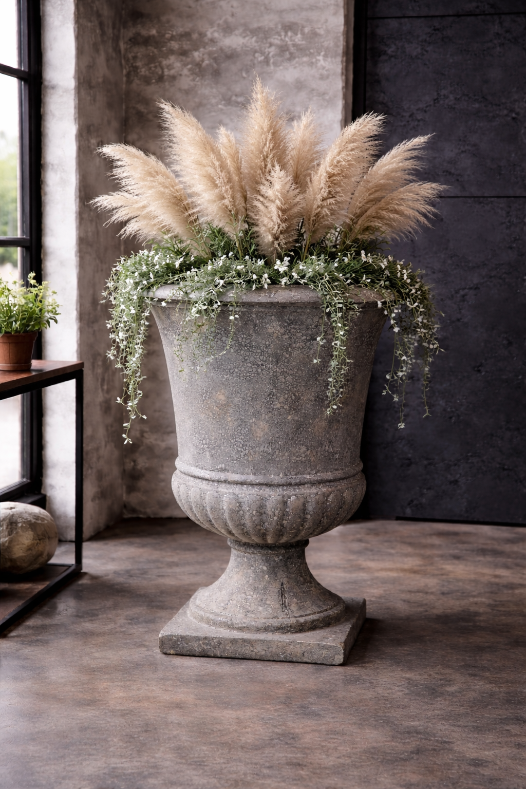 Antique French Urn Atlantic Black