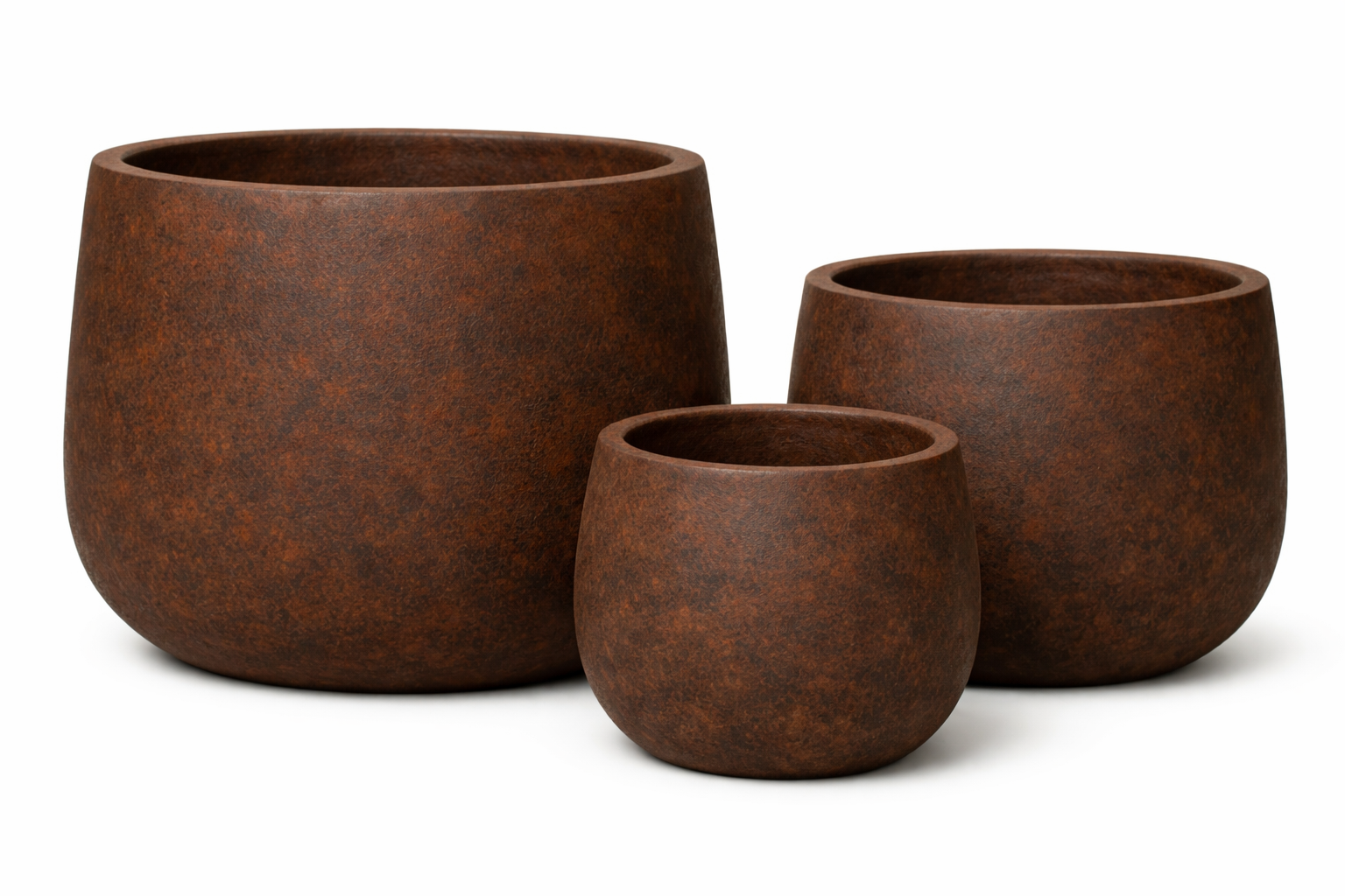 Antique Feet Bowl Atlantic Rustic Brown Set of 3