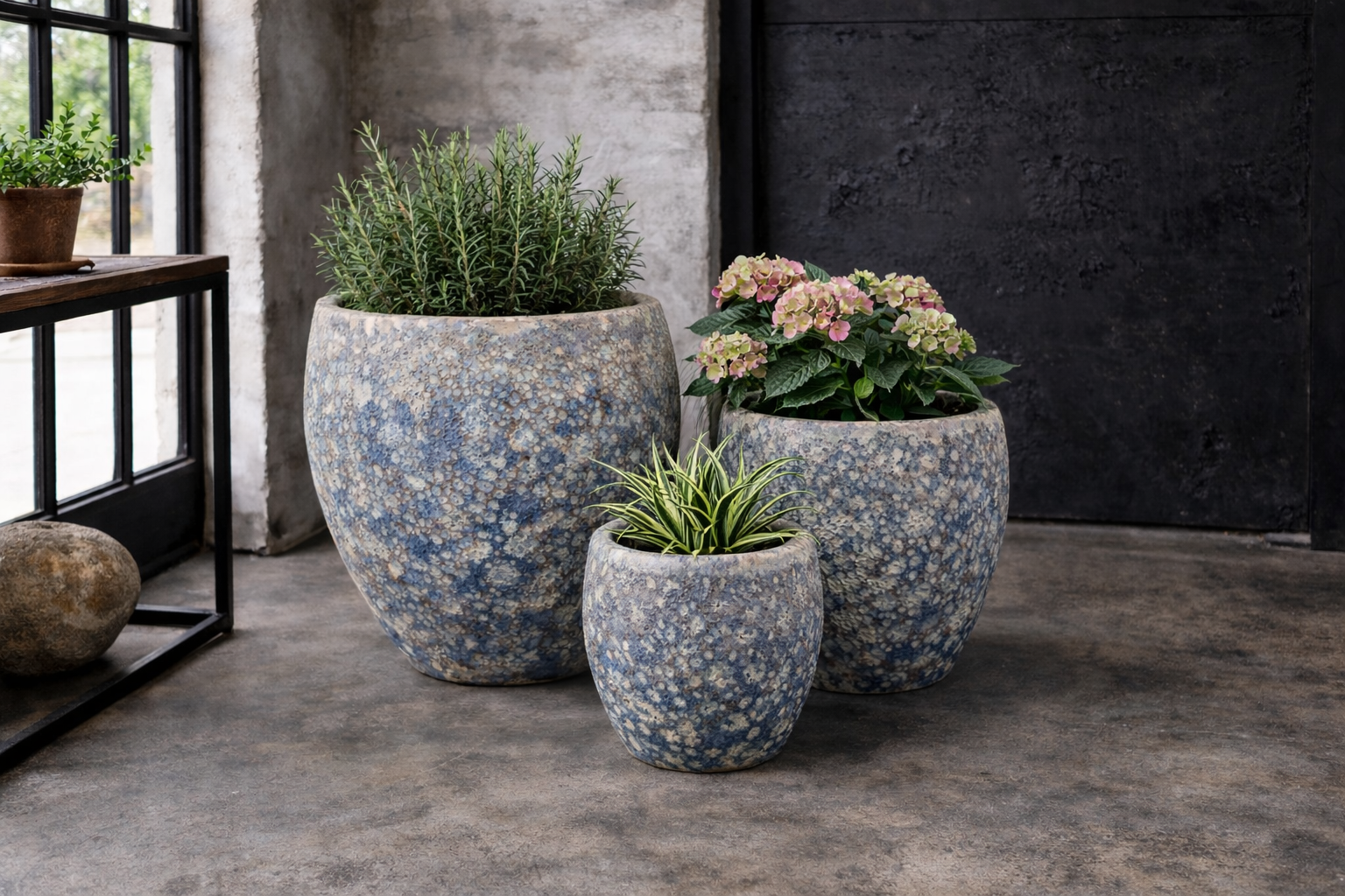 Atlantic Outdoor Planters Ink Set of 3