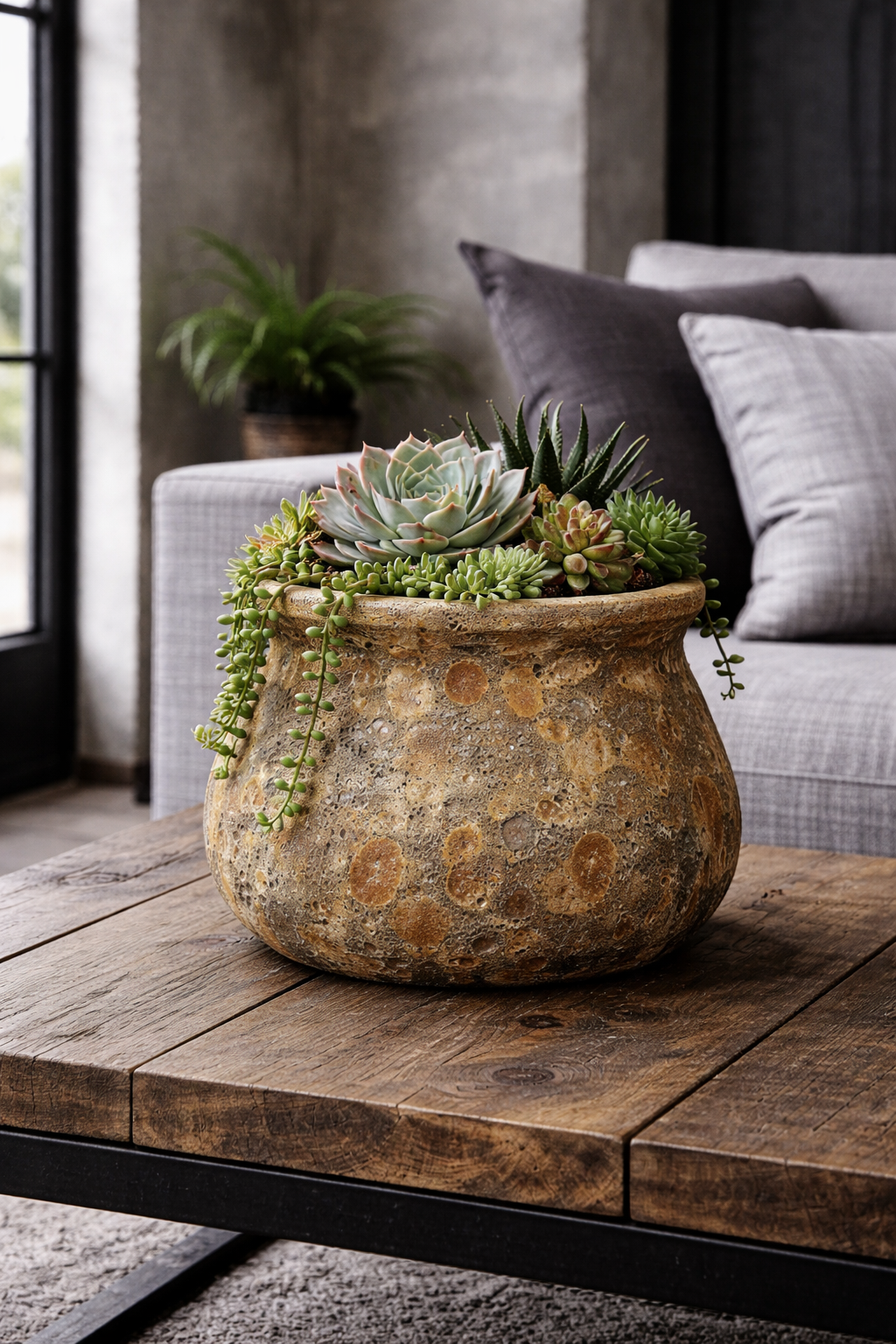 Fat Belly Vase Atlantic Brown